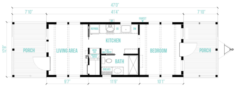 Floor plan for The Collins