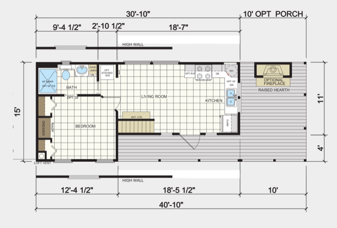 Floor plan for Trout