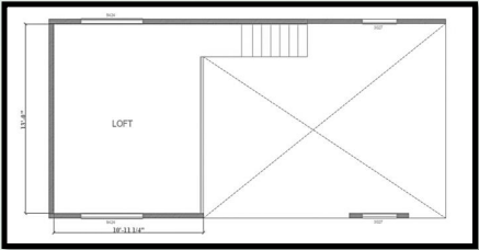 Floor plan for ***PRICE REDUCED*** FELICIA’S HIDEOUT – LOT 27 IN SILVER HILL ESCAPE – $115,000 + $495/MONTH LOT LEASE