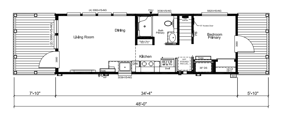 Floor plan for ***LAND/HOME COMBO***THE COLDWATER ON LOT 3 – 0.48ACRES – $180,000 NOT INCLUDING CLOSING COSTS, TAG & TITLE FEES